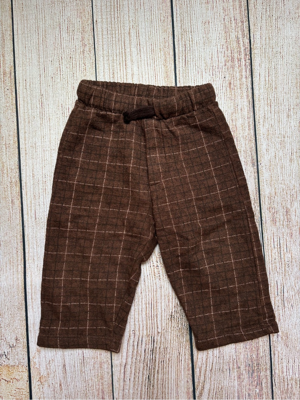 Zara Brown Plaid Baby/Toddler Pants